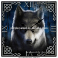 Haunting Wolf MDF Picture Clock